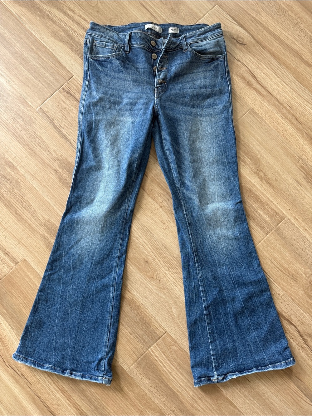 KanCan Blue Flare Jeans - Mid Wash